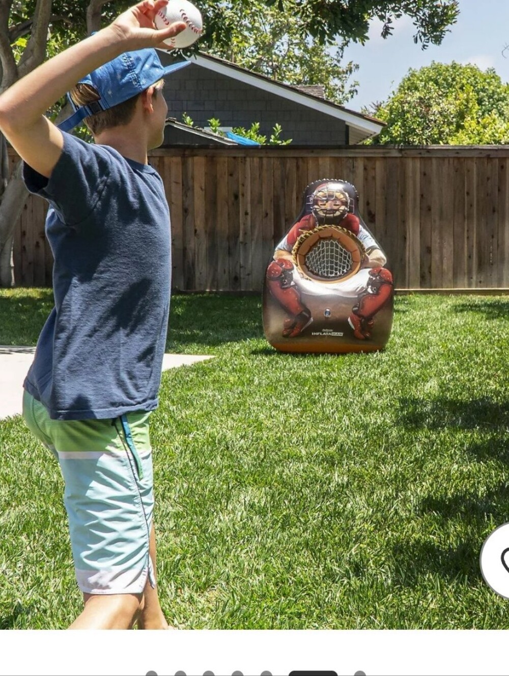 InflataMan Baseball Challenge Inflatable Catcher - Picture 3 of 4